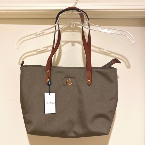 Ralph Lauren Handbags - NWT RALPH LAUREN Khaki Tote Bag